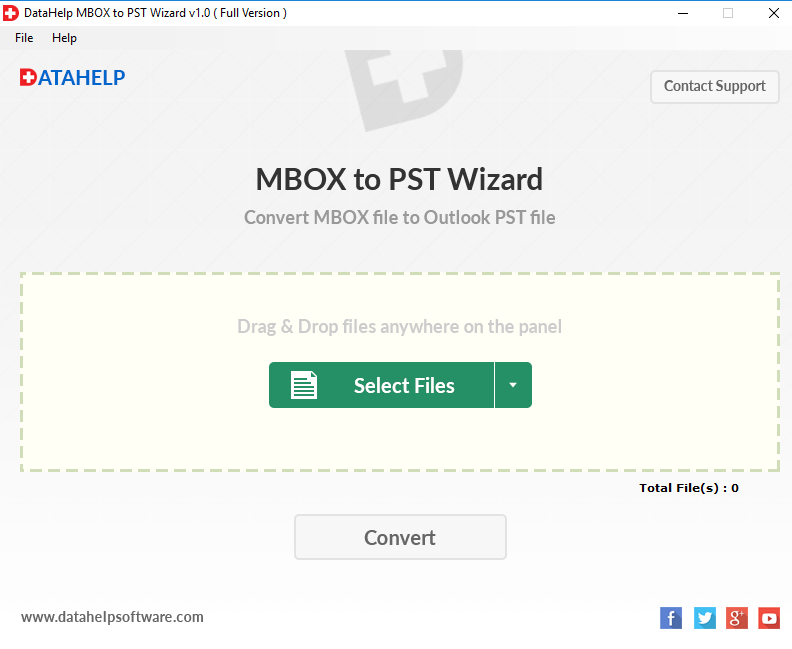 import mbox to pst